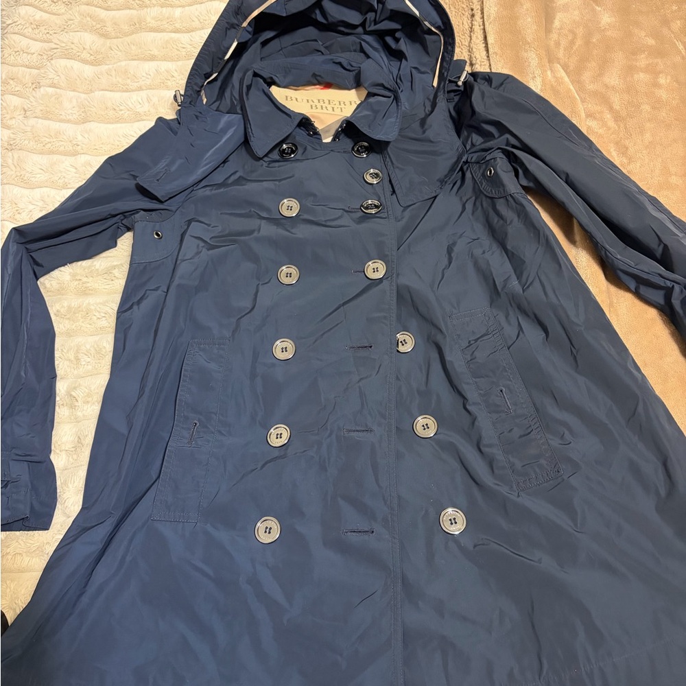 Burberry Women's Navy Trench Coat